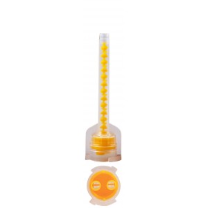 Canule mixare 1:1 galbene - set 50 buc